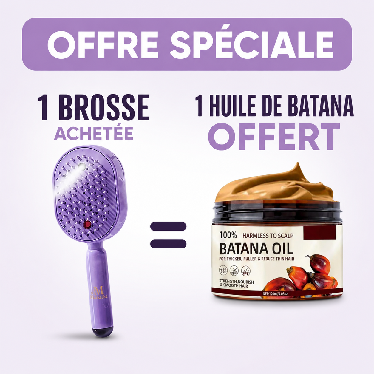 Brosse Électrique Hydratante 3-en-1 : Retrouvez des cheveux plus doux, plus lisses et plus faciles à coiffer chaque jour.