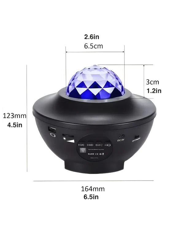 PROJECTEUR GALAXY BLUETOOTH CIEL ETOILE AVEC HAUT-PARLEUR INTÉGRÉ